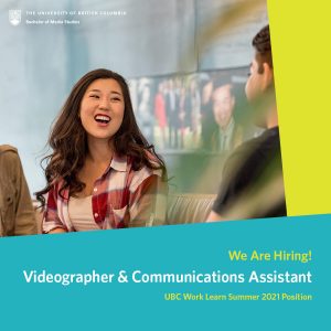 We Are Hiring: Videographer & Communications Assistant